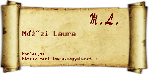 Mázi Laura névjegykártya