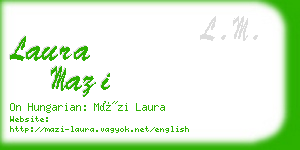 laura mazi business card